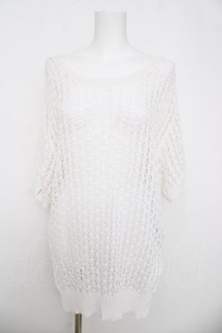 画像1: axes femme / 前後２ＷＡＹジップニット F 白 Y-26-03-18-045-AX-TO-SZ-ZY