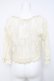 画像3: axes femme / 鈎針フリル総レースボレロ M 生成り Y-26-03-20-025-AX-TO-SZ-ZY (3)