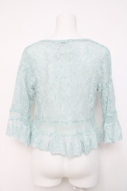 画像2: axes femme / 総レースショートガウン M サックス Y-26-03-20-026-AX-TO-SZ-ZY