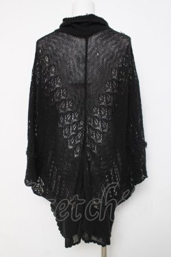 画像3: axes femme / 裾フリルポンチョカーデ M 黒 Y-26-03-20-028-AX-TO-SZ-ZY