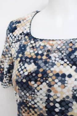 画像3: INGEBORG / マルチドット柄トップス  紺 Y-26-03-20-031-LO-TO-SZ-ZY
