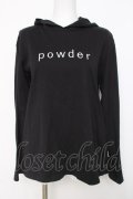powder / ロゴプリントフードトップス F 黒 Y-26-03-20-034-LO-TO-SZ-ZY