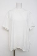powder / 後ろあき半袖ブラウス F 白 Y-26-03-20-036-LO-BL-SZ-ZY
