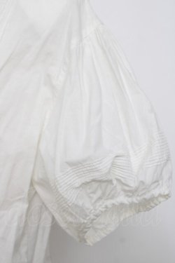 画像4: PINK HOUSE / リボン付きフリルタック半袖ブラウス F 白 Y-26-03-20-038-LO-BL-SZ-ZY