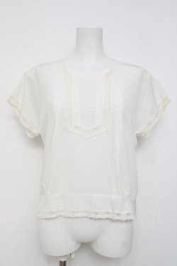 画像1: PINK HOUSE / 後ろあきブラウス F 白 Y-26-03-20-039-LO-BL-SZ-ZY