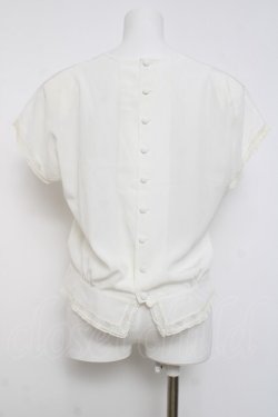 画像2: PINK HOUSE / 後ろあきブラウス F 白 Y-26-03-20-039-LO-BL-SZ-ZY