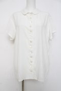 powder / 丸襟半袖ブラウス F 白 Y-26-03-20-043-LO-BL-SZ-ZY