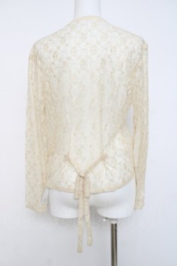 画像2: KANEKO ISAO / 総レース身頃ピンタックブラウス  生成り Y-26-03-20-044-EL-BL-SZ-ZY