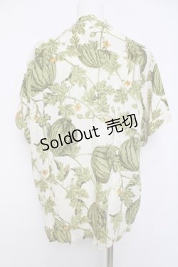 画像2: PINK HOUSE / スイカプリント半袖シャツ F オフ白 Y-26-03-20-045-LO-BL-SZ-ZY