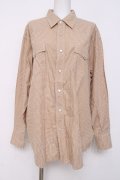 powder / ギンガムロングシャツ F ベージュ Y-26-03-20-047-LO-BL-SZ-ZY
