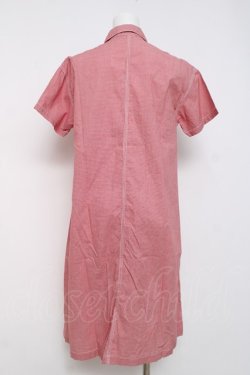 画像3: powder / ギンガム半袖シャツワンピース F 赤 Y-26-03-20-048-LO-OP-SZ-ZY