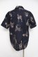 画像2: powder / シマウマ柄半袖シャツ F 紺 Y-26-03-20-049-LO-BL-SZ-ZY (2)
