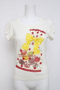 画像1: Emily Temple cute / マカロンパッケージカットソー  アイボリー Y-26-03-20-051-ET-TO-SZ-ZY