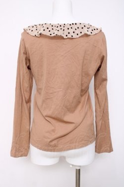 画像2: Emily Temple cute / ドットカラーカットソー  ブラウン Y-26-03-20-054-ET-TO-SZ-ZY