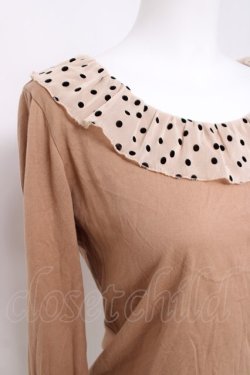 画像3: Emily Temple cute / ドットカラーカットソー  ブラウン Y-26-03-20-054-ET-TO-SZ-ZY