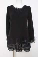 画像1: axes femme / レース使いロングインナー M 黒 Y-26-03-20-056-AX-TO-SZ-ZS (1)