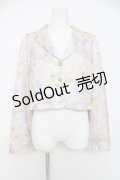 axes femme kawaii / クラシックブーケ柄ジャケット M ピンク Y-26-03-20-057-AX-JA-SZ-ZY