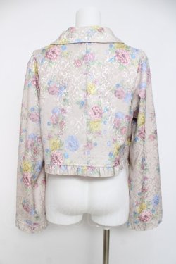 画像2: axes femme kawaii / クラシックブーケ柄ジャケット M ピンク Y-26-03-20-057-AX-JA-SZ-ZY