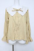 axes femme / ビッグ襟ブラウス M イエロー Y-26-03-20-060-AX-BL-SZ-ZY