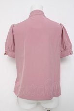 画像2: Ank Rouge / カフスビットリボンブラウス M ピンク Y-26-03-20-061-CA-BL-SZ-ZS (2)