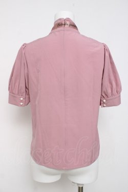 画像2: Ank Rouge / ロゴリボンブラウス M ピンク Y-26-03-20-062-CA-BL-SZ-ZY