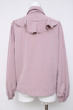 画像2: Ank Rouge / フレアーラッフルリボンタイブラウス M ピンク Y-26-03-20-063-CA-BL-SZ-ZY