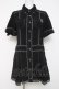 画像1: ALGONQUINS / プリーツシャツワンピース F 黒 Y-26-03-20-065-AL-OP-SZ-ZY (1)