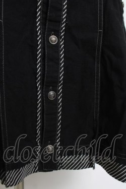 画像4: ALGONQUINS / プリーツシャツワンピース F 黒 Y-26-03-20-065-AL-OP-SZ-ZY