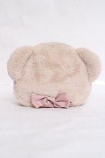 画像1: m petit by misako / AM*クマサンポーチ  ベージュ Y-26-03-20-008-LO-ZA-SZ-ZT387 (1)