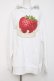 画像1: Emily Temple cute / Creamy StrawberryBIGトレーナー  白 Y-26-03-20-068-ET-TO-SZ-ZY (1)
