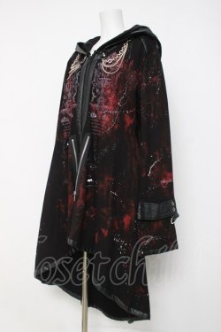 画像2: SEX POT ReVeNGe / PAINT ZIP LONG パーカー L ブラック/レッド Y-26-03-20-070-SP-TO-SZ-ZY
