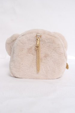 画像3: m petit by misako / AM*クマサンポーチ  ベージュ Y-26-03-20-008-LO-ZA-SZ-ZY