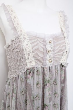 画像4: axes femme / バラストライプチュールワンピース M 淡ピンク Y-26-03-20-072-AX-OP-SZ-ZY