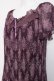 画像3: axes femme / アラベスク柄プリーツシフォンワンピース M 紫 Y-26-03-20-075-AX-OP-SZ-ZY (3)