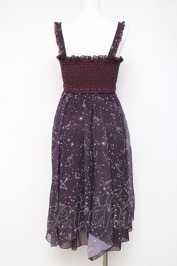 画像2: axes femme / 星座柄2wayチュニック M 紫 Y-26-03-20-077-AX-OP-SZ-ZY