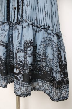 画像3: axes femme / メルヘン柄襟付きチュニック M サックス Y-26-03-20-079-AX-OP-SZ-ZY