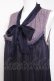 画像2: axes femme / シャドーストライプリボンワンピース M 紫 Y-26-03-20-084-AX-OP-SZ-ZY (2)
