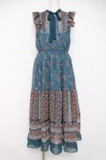 axes femme / パッチワーク花柄ロングワンピース M グリーン Y-26-03-20-085-AX-OP-SZ-ZY