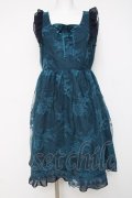 axes femme / レース重ね編み上げワンピース M グリーン Y-26-03-20-088-AX-OP-SZ-ZY