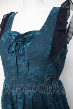 画像3: axes femme / レース重ね編み上げワンピース M グリーン Y-26-03-20-088-AX-OP-SZ-ZY