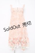 axes femme / パネル花柄ワンピース M オレンジ Y-26-03-20-089-AX-OP-SZ-ZY