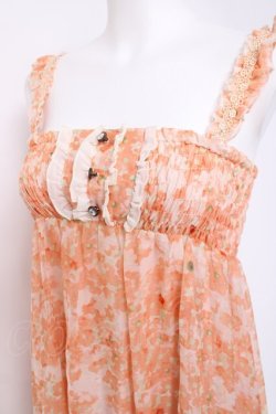 画像2: axes femme / パネル花柄ワンピース M オレンジ Y-26-03-20-089-AX-OP-SZ-ZY