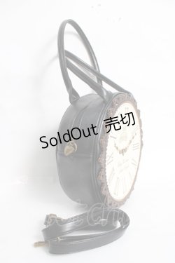 画像2: BABY, THE STARS SHINE BRIGHT / アリスのおおきな時計BAG  黒 Y-26-03-20-010-BA-AC-SZ-ZY