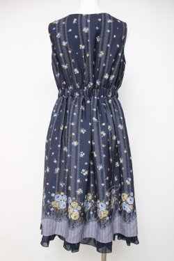 画像3: axes femme / ロマンティックプリントワンピース M 紺 Y-26-03-20-091-AX-OP-SZ-ZY