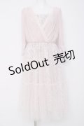 axes femme / ボリュームチュールワンピース M ピンク Y-26-03-20-093-AX-OP-SZ-ZY