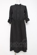 axes femme / ブラウスドッキングワンピース M 黒 Y-26-03-20-094-AX-OP-SZ-ZY