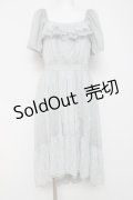 axes femme / レース切替フレア袖ワンピース M ミント Y-26-03-20-095-AX-OP-SZ-ZY