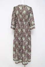 画像2: axes femme / ウォールオーナメント柄ワンピース M 茶 Y-26-03-20-096-AX-OP-SZ-ZY (2)