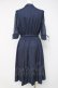 画像3: axes femme POETIQUE / 袖レースワンピース M 紺 Y-26-03-20-097-AX-OP-SZ-ZY (3)