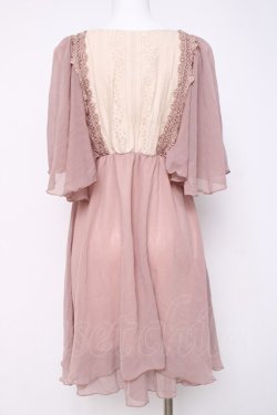 画像3: axes femme / バタフライ袖楊柳チュニック M 淡ピンク Y-26-03-20-099-AX-SK-SZ-ZY